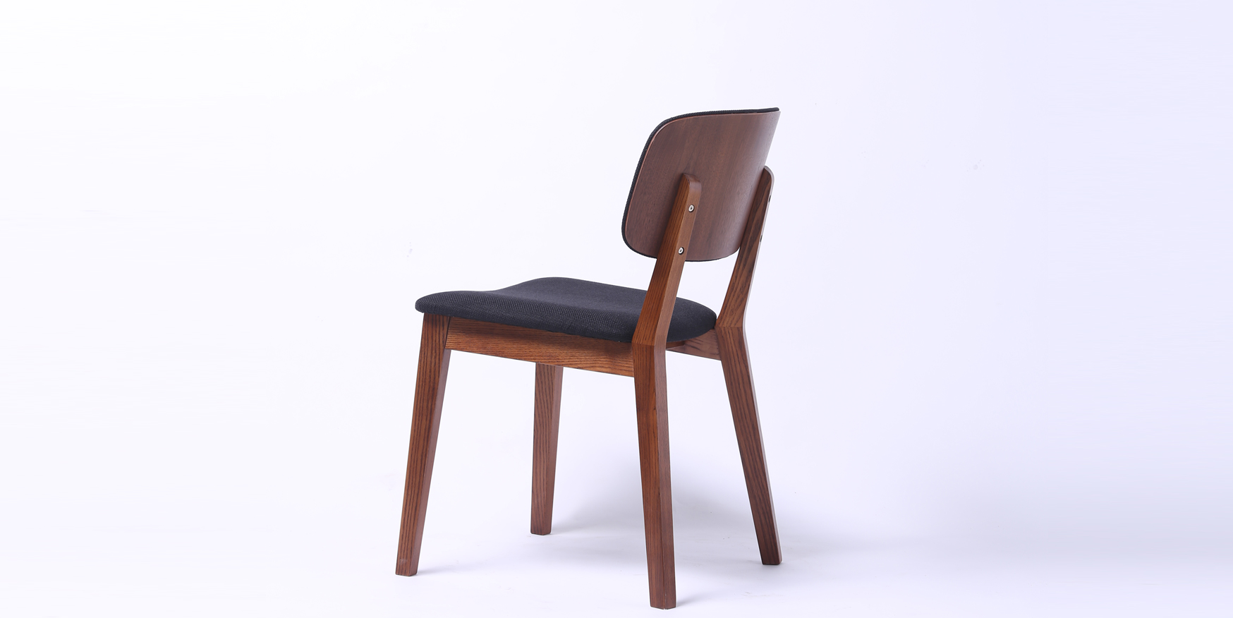 black solid wood dining chairs

