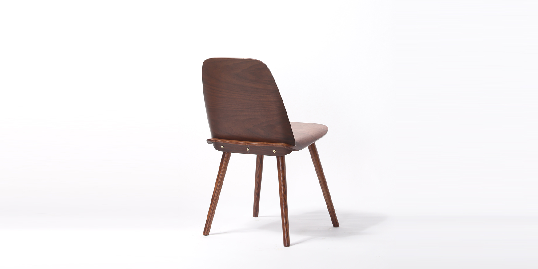 curved wood dining chair
