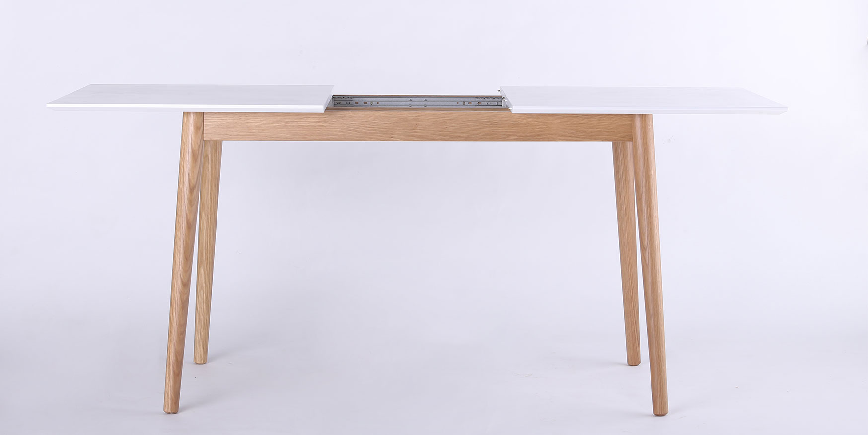 modern wood extendable dining table
